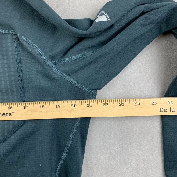 Eddie Bauer First Ascent Mens Sweater Medium Gray 1/4 Zip Fleece Lined Free Heat - Picture 9 of 12